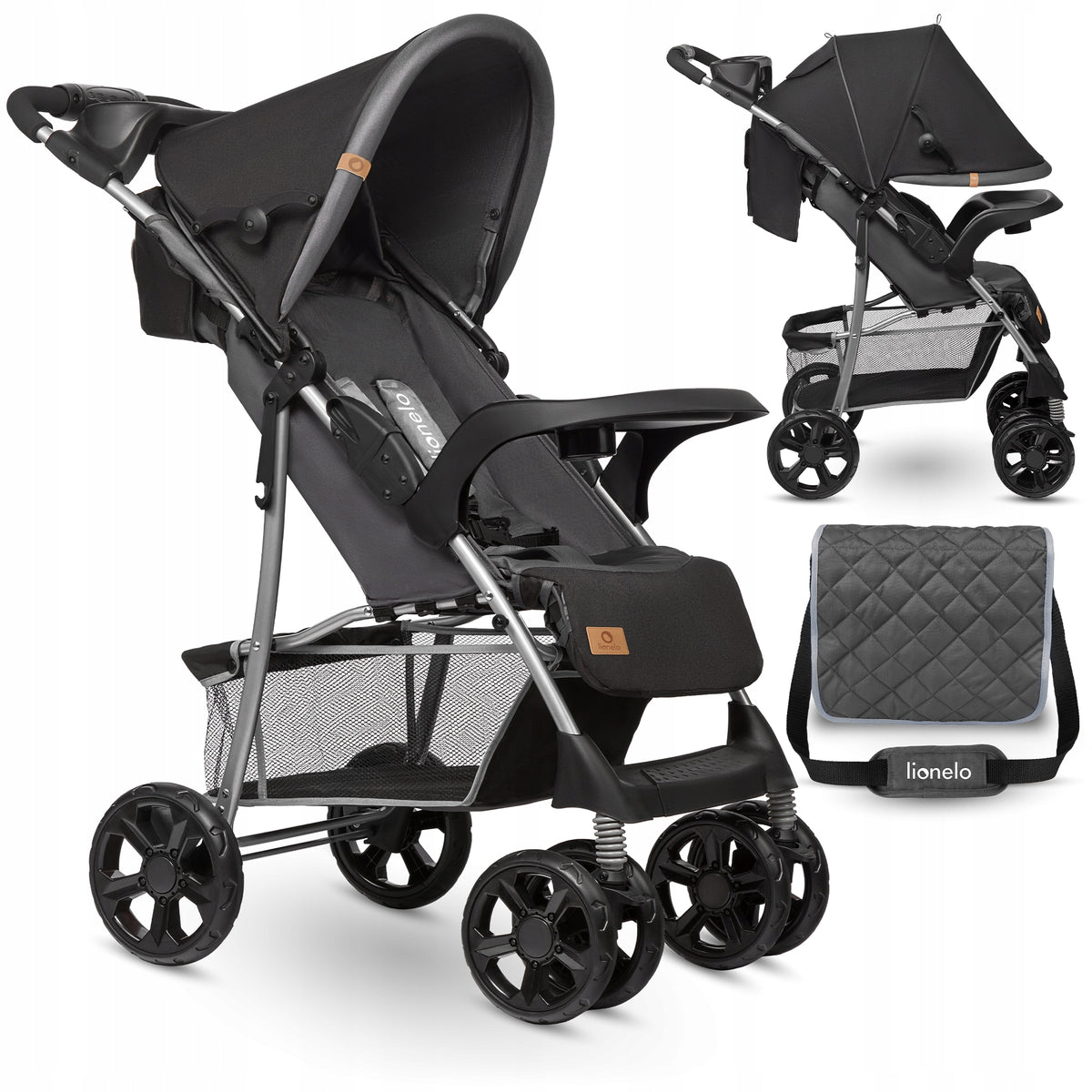 Lionelo Stroller Emma Plus Grey Dove Lightweight Returnable Brand Lionelo