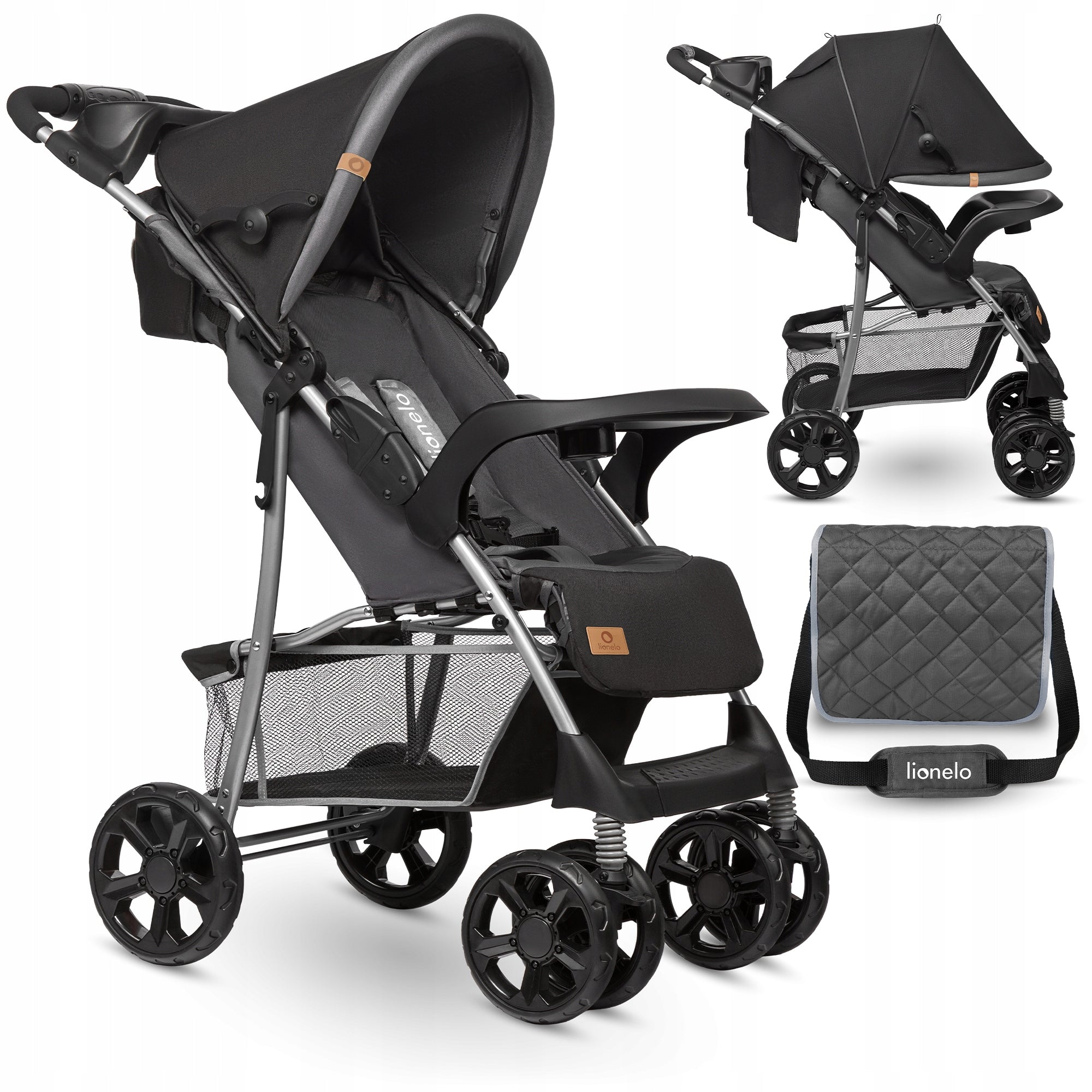 Lionelo Stroller Emma Plus Grey Dove Lightweight Returnable Brand Lionelo
