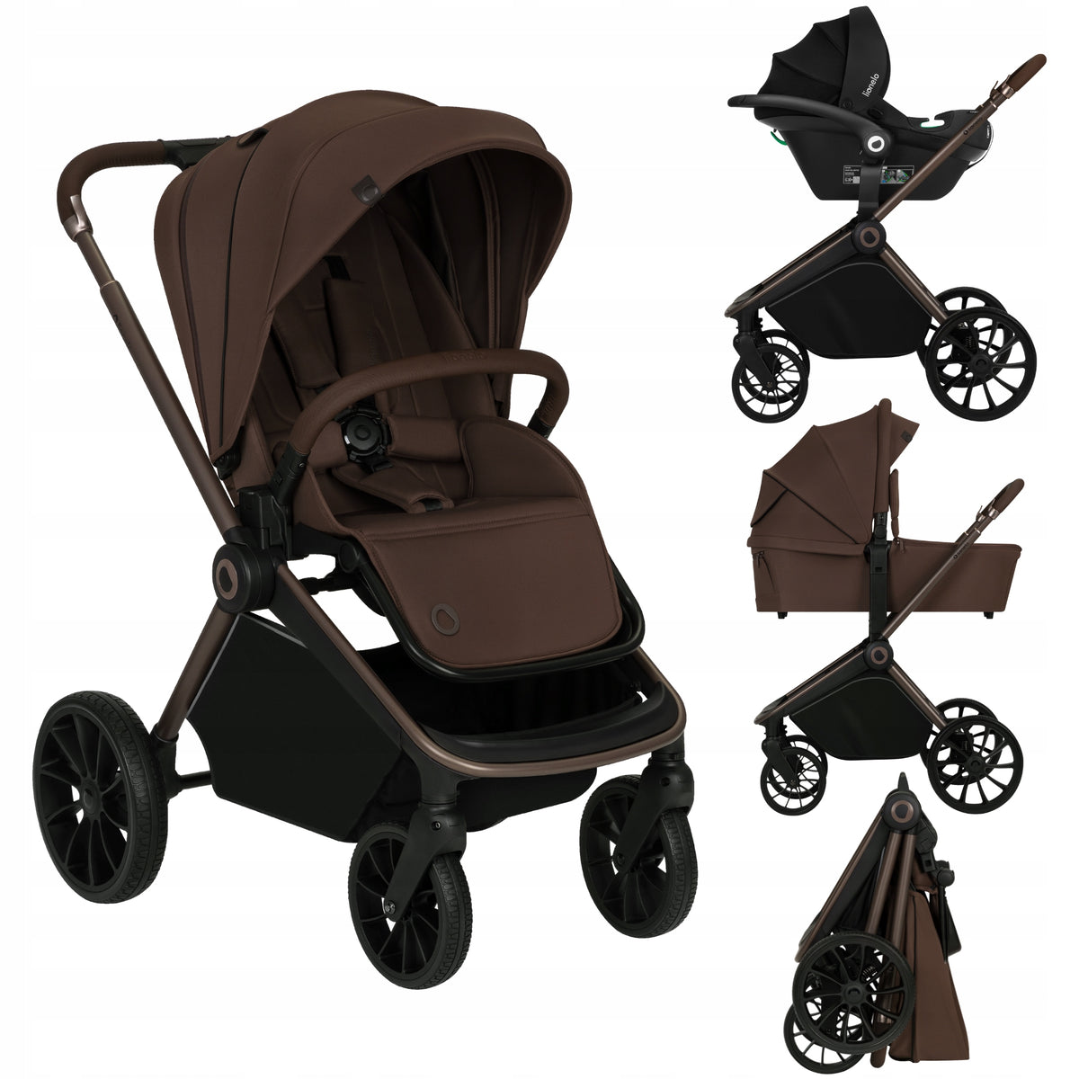Lionelo Trolley Multifunctional Mika Plus 3in1 Mocha Mousse