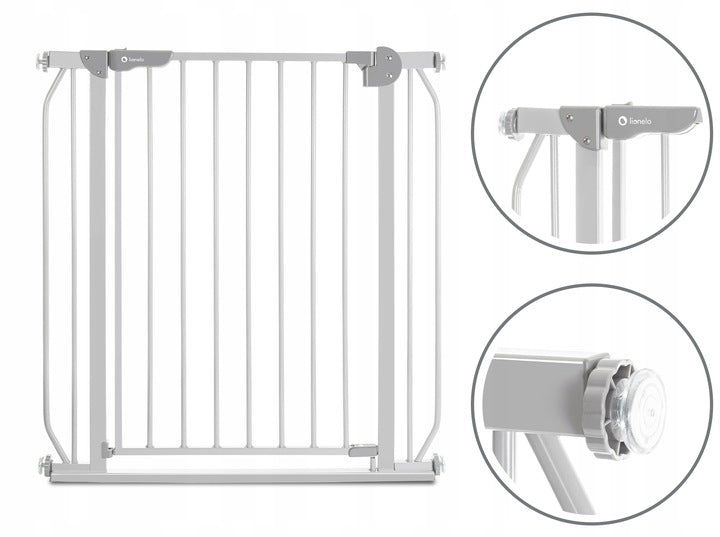 Lionelo Truus Slim Grey Door Security Gate 105 cm Brand Lionelo