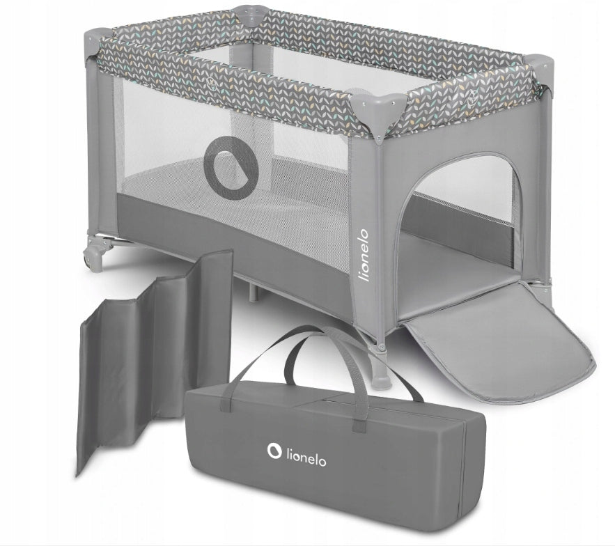 Lionelo travel cot Stefi Concrete Multicolor Manufacturer code LO-STEFI GREY CONCRETE MULTICOLOR