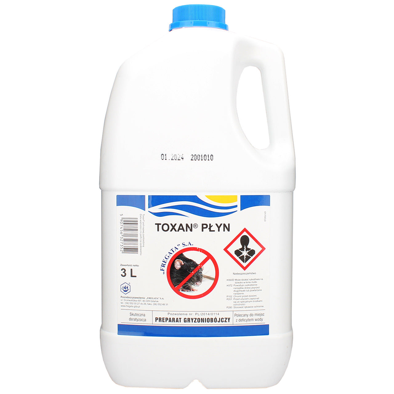 Liquid against mice Fregata 3L TOXAN Brand Fregata