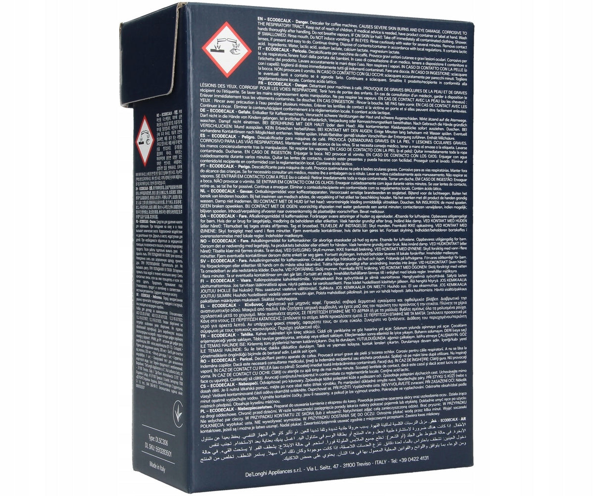 Liquid for cleaning the DeLonghi machine Manufacturer code KLU813246