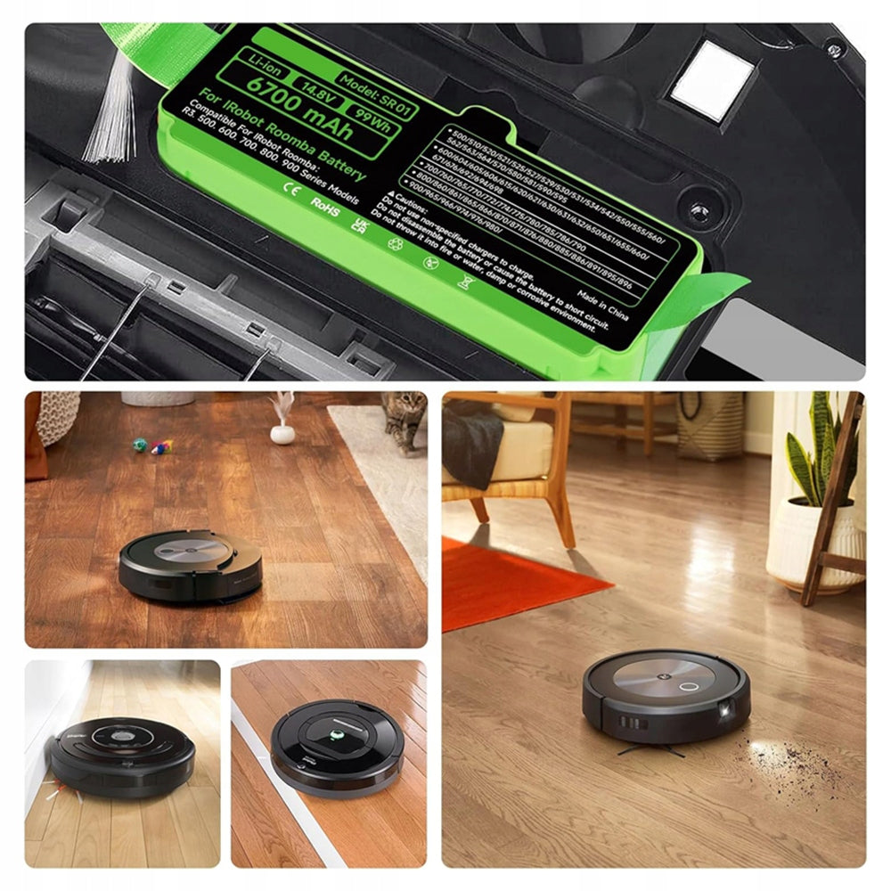 Lithium battery for iRobot Roomba 900 800 700 600 500 6700mAh Model G56897