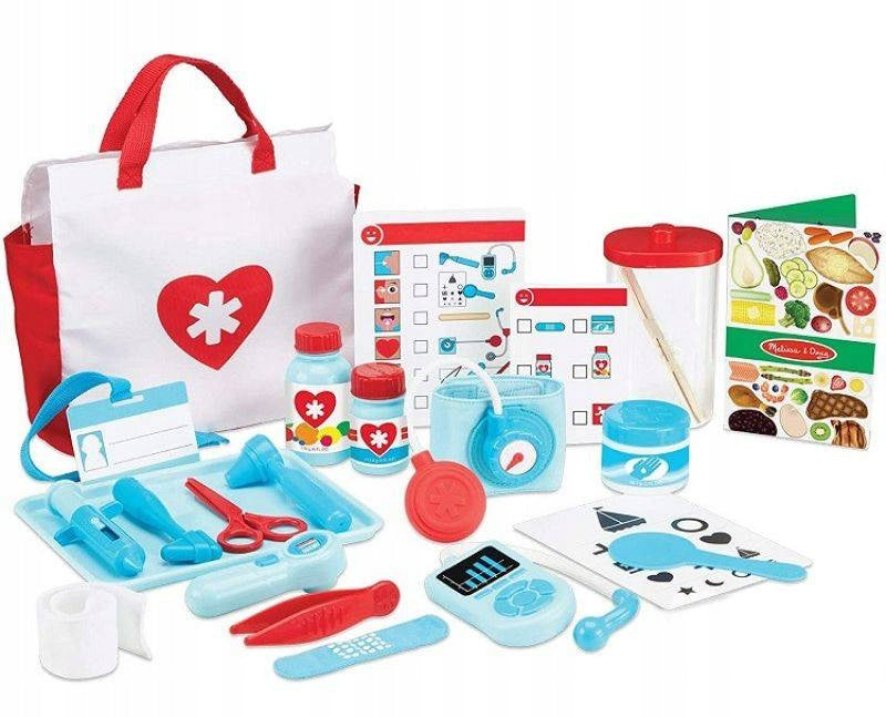Little Doctor First Aid Kit with accessories to play doctor Melissa and Doug Packaging status original