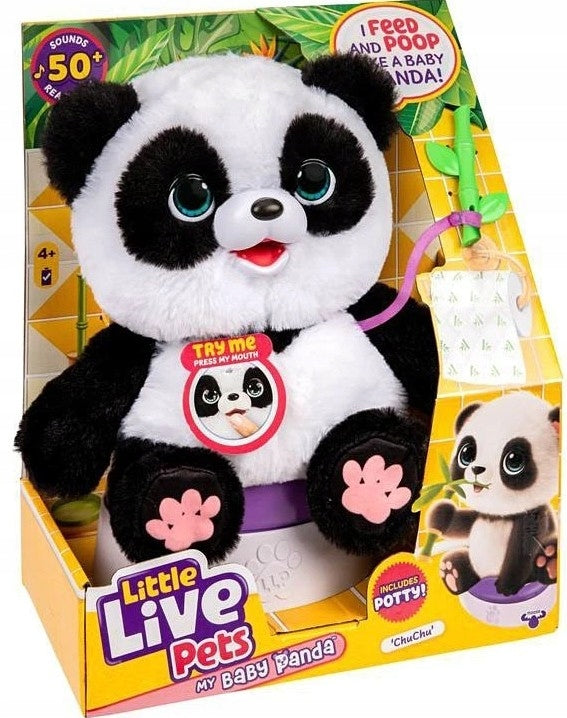 Little Live Pets Interactive Panda Chu Chu 50 Functions with Potty 26676