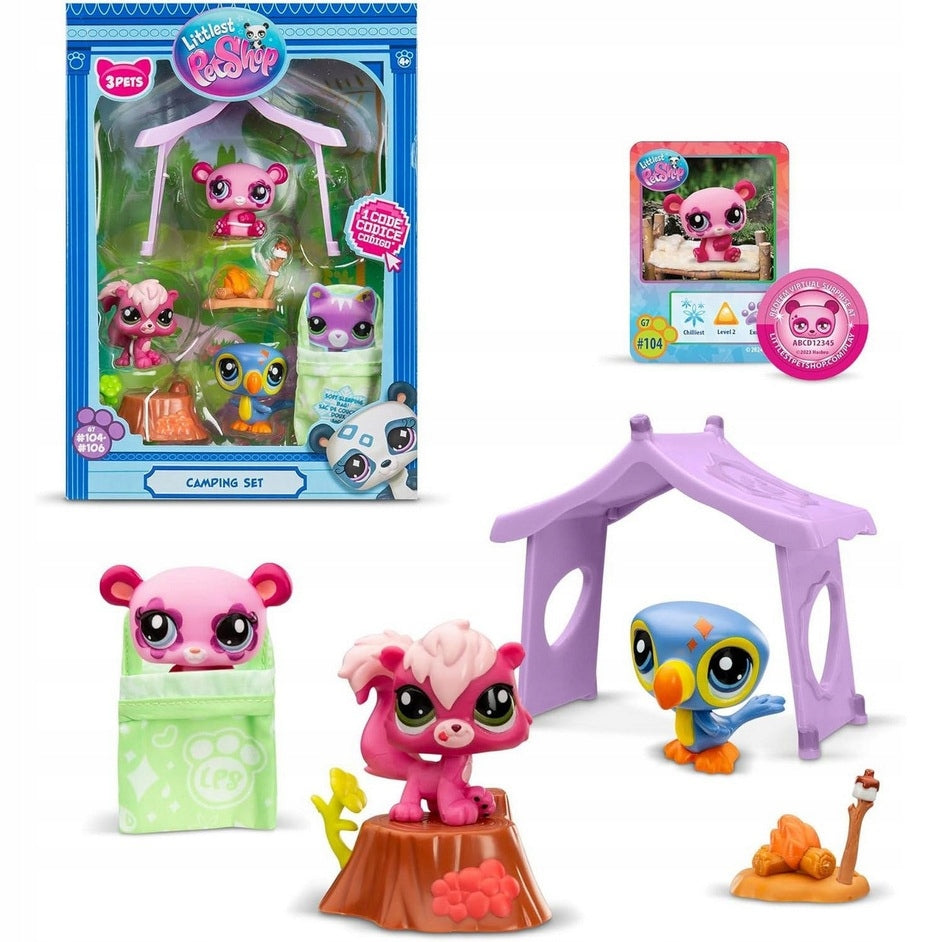 Littlest Pet Shop Camping Set Animals Camp