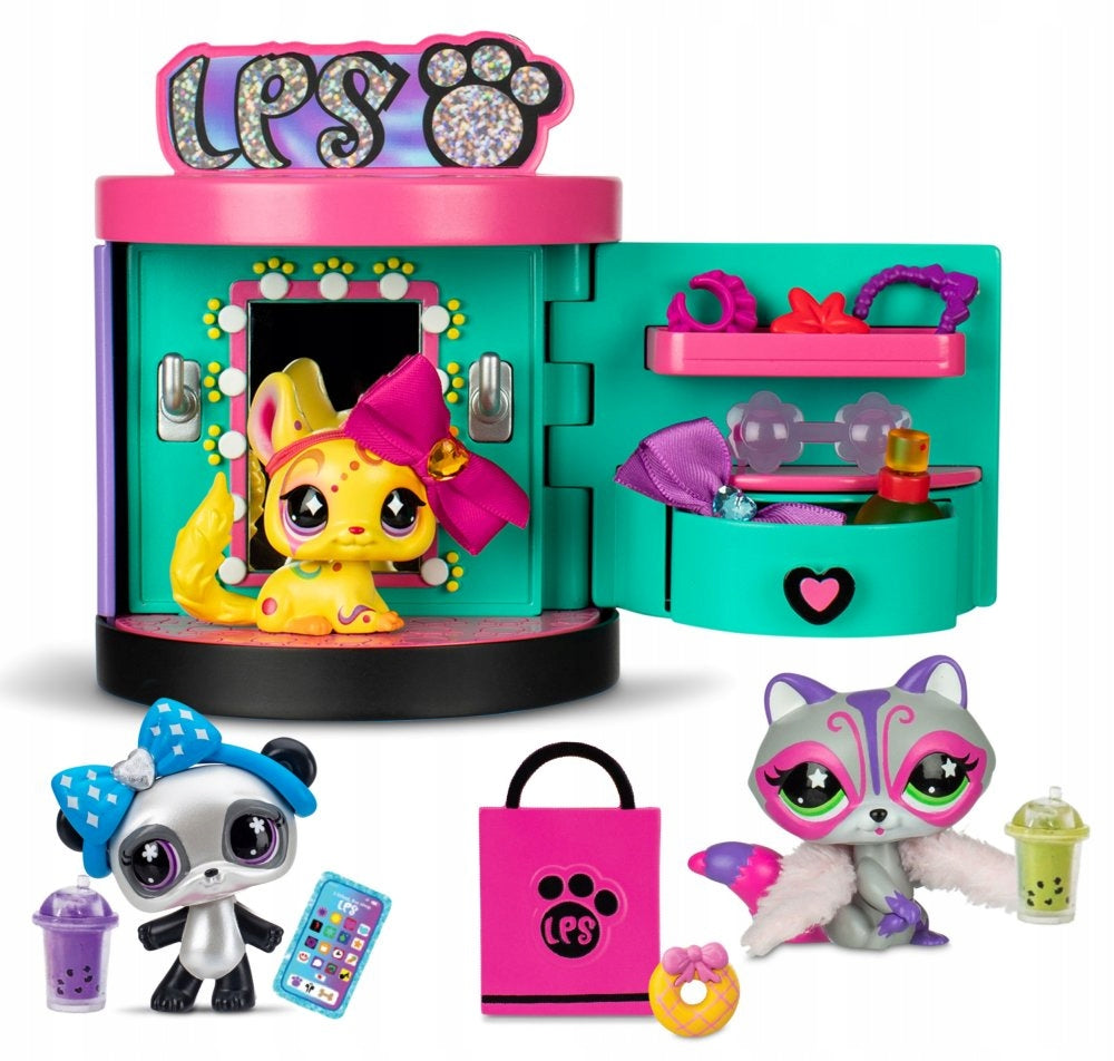 Littlest Pet Shop STYLISH BOUTIQUE Set of 3 animals Wardrobe 3-PACK accessories Packaging status original