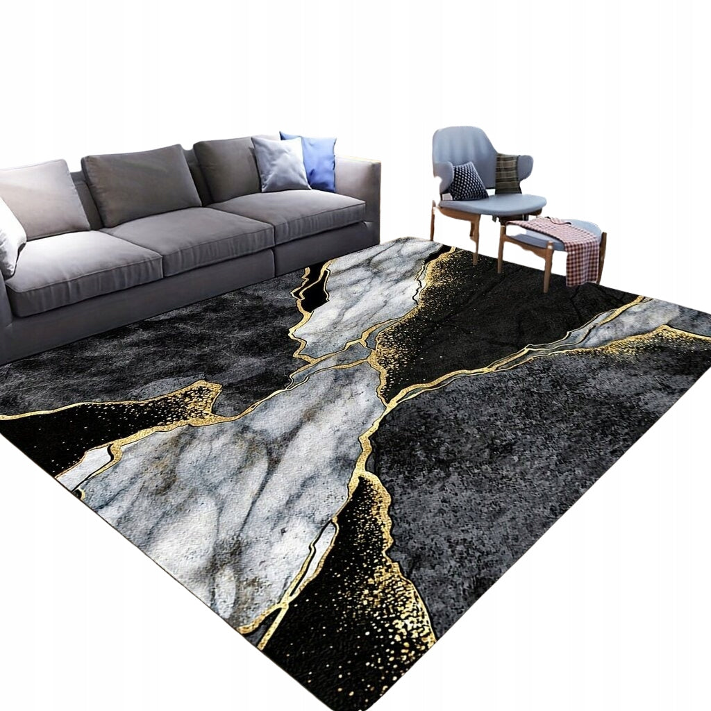 Living Room Rug 120x170 Modern Designs 3D Effect Marble Elegant Loft