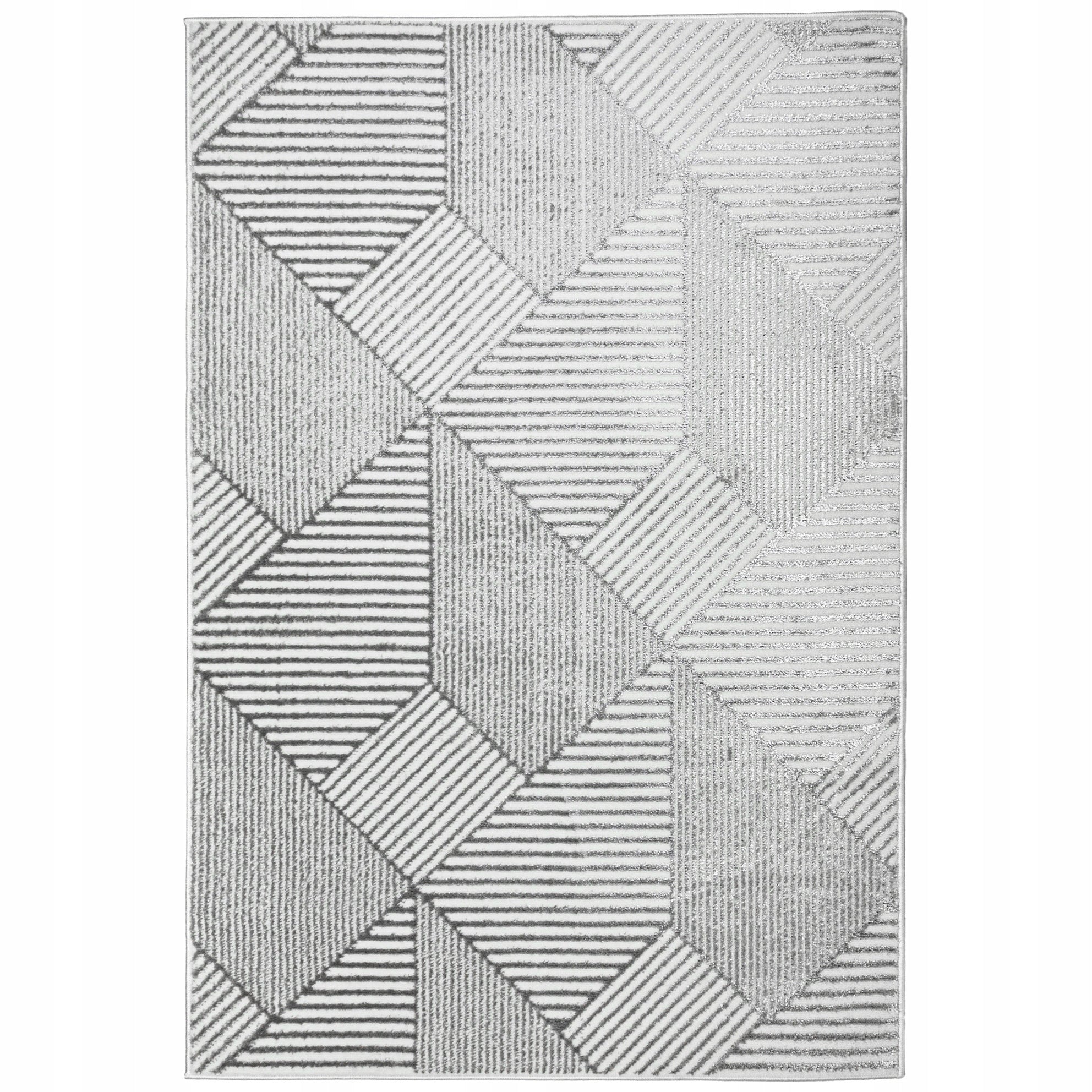 Living Room Rug Modern 120x170cm Grey Glamour Soft Fashionable Glossy Manufacturer code EF0266
