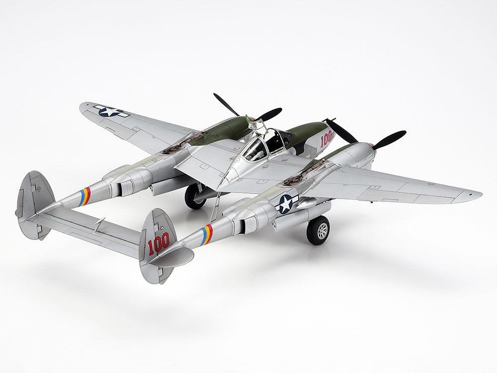 Lockheed P-38J Lightning aircraft model 61123 Tamiya Brand Tamiya