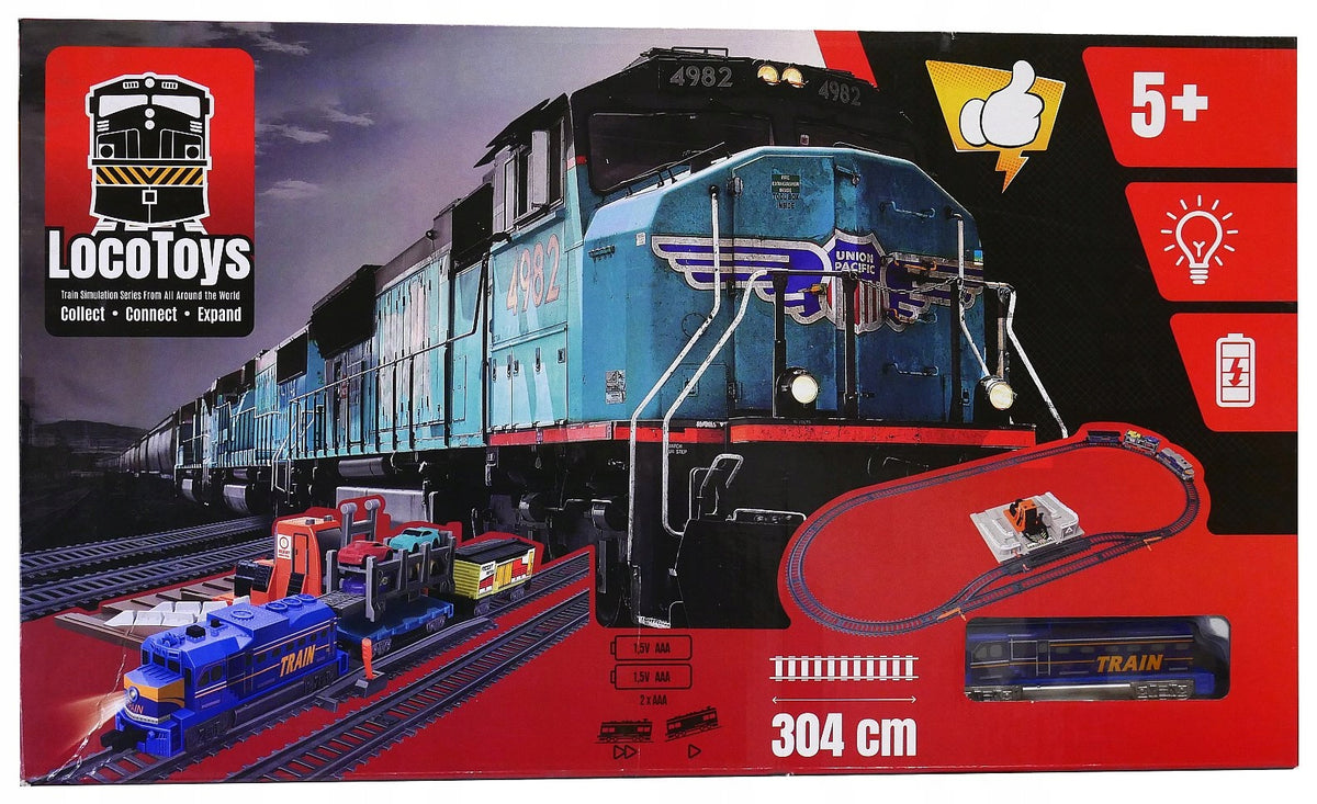Loco Toys flue gas 304cm + cargo ramp for cars lora Packaging status original