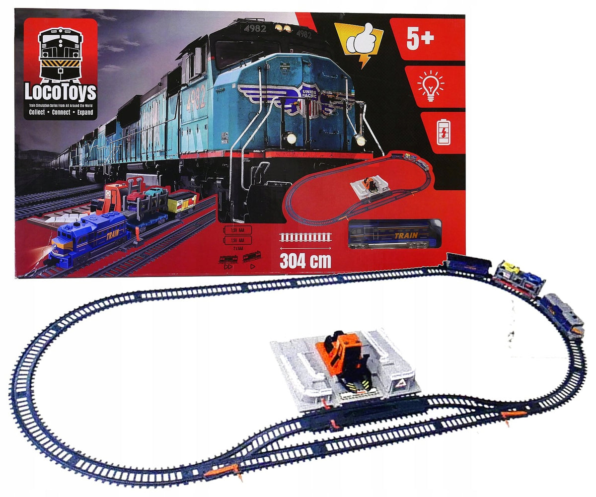 Loco Toys flue gas 304cm + cargo ramp for cars lora