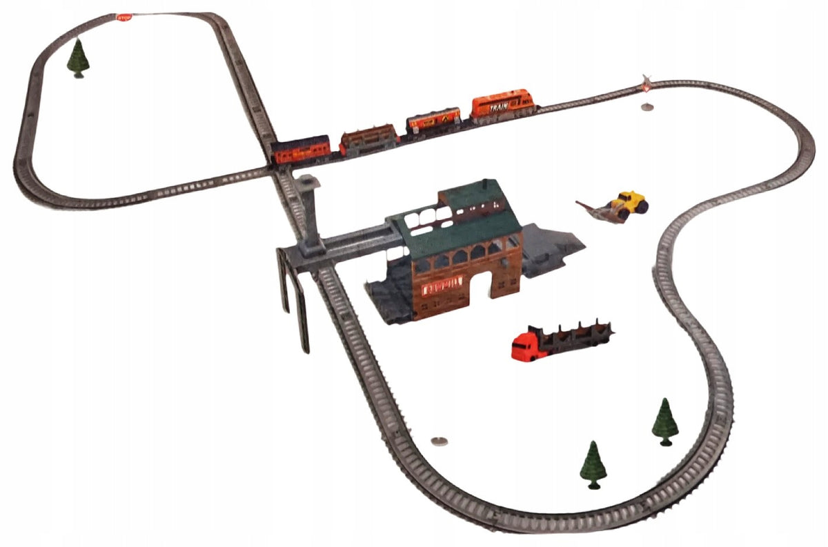 Loco Toys - set Sawmill battery-operated locomotive + tracks 450cm Brand Dromader