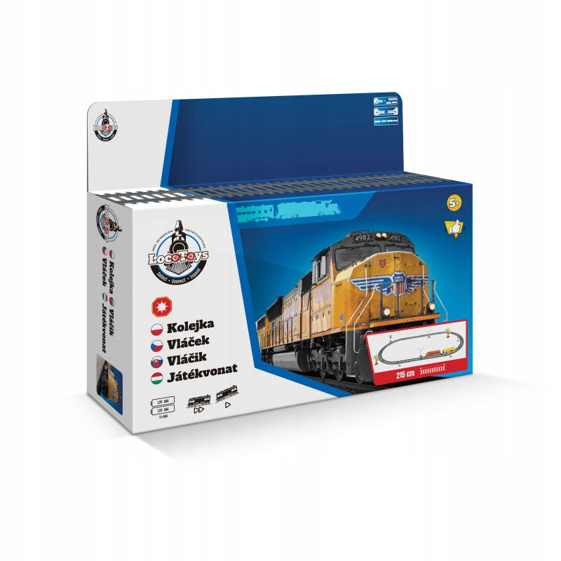 LocoToys Queue with track 215 cm interactive educational toy for