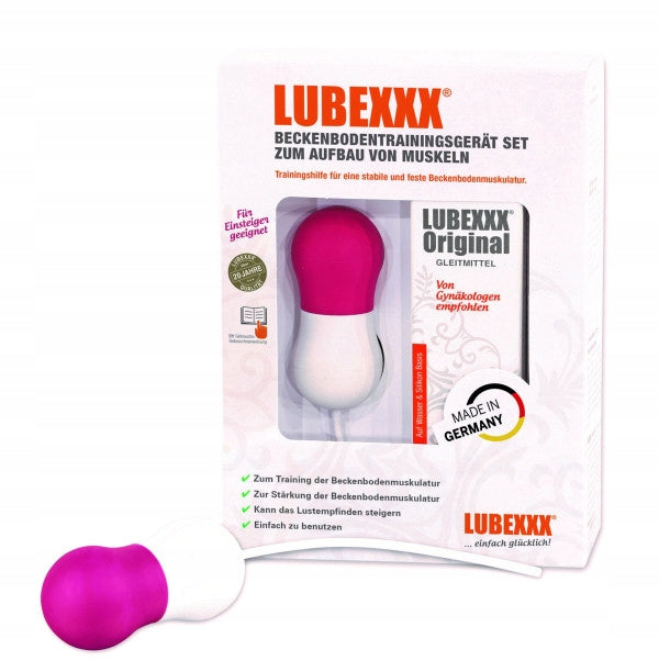 Lubexxx Pelvic Floor Muscle Exercise Kit Weights + Lubricant