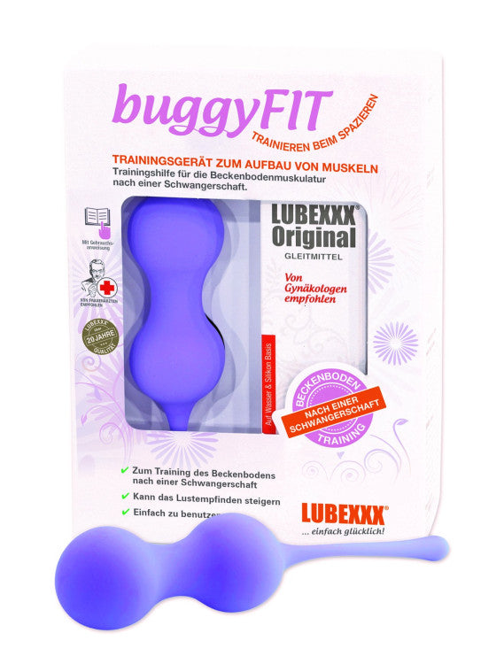 Lubexxx buggyFit Pelvic Muscle Exercise Kit (Weighers + Lubricant)
