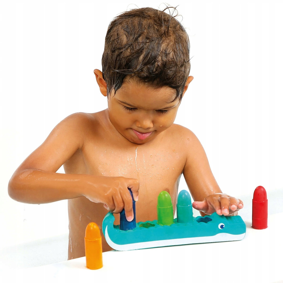 Ludi Crocodile with crayons for drawing in the bath toy for children 10M+ Manufacturer code 3550833400807