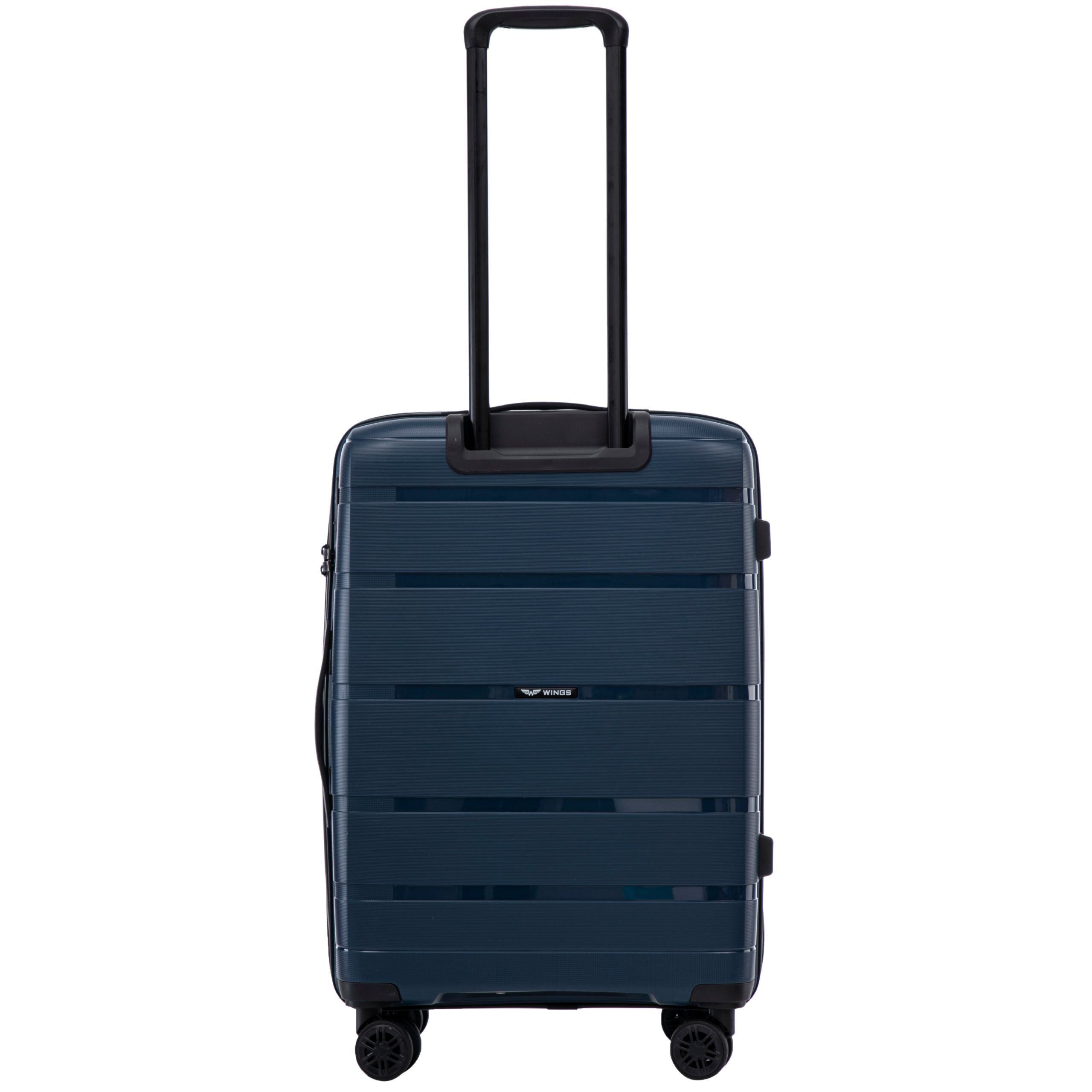 Luggage registered medium XL on 4 wheels large travel suitcase TSA WINGS Brand Wings