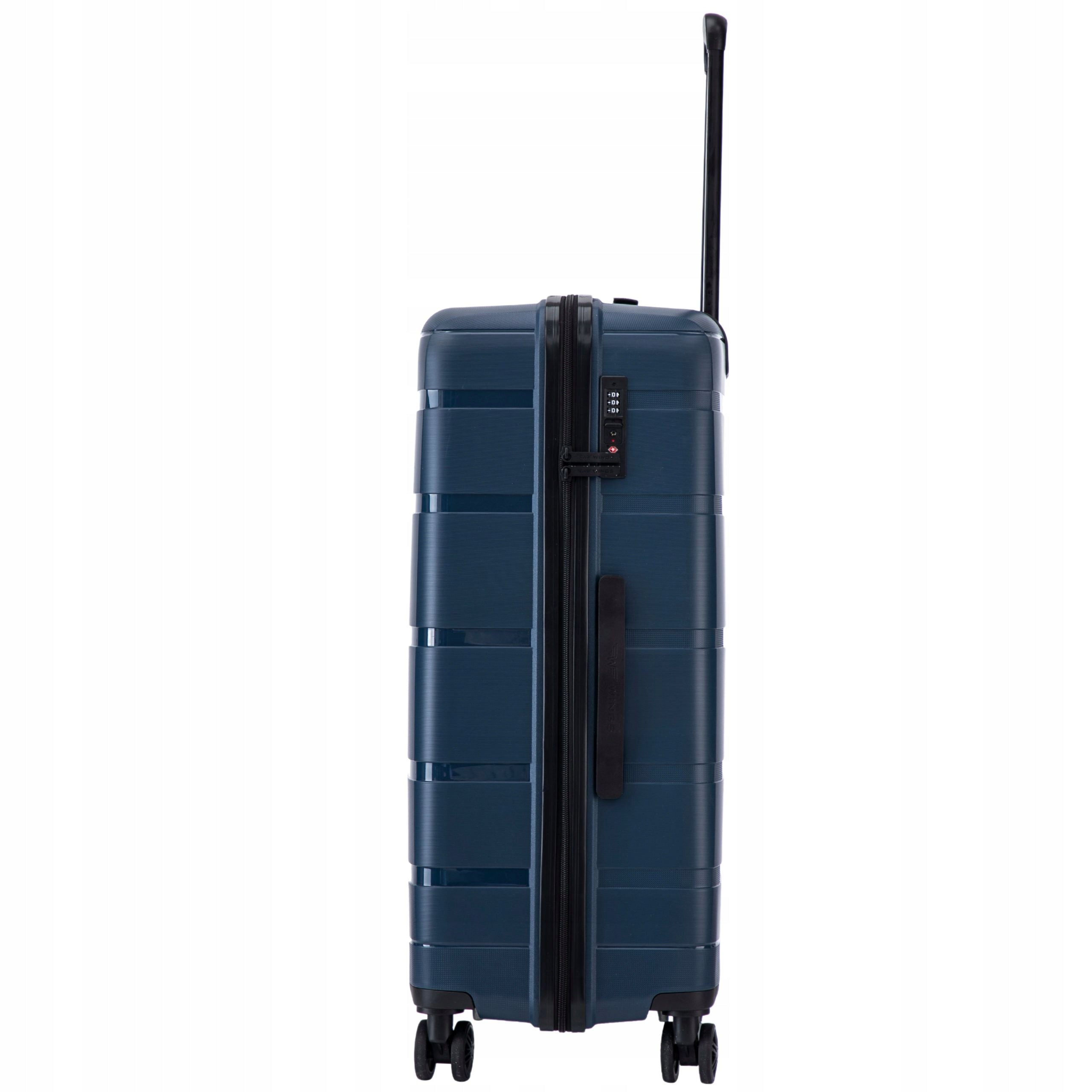 Luggage registered medium XL on 4 wheels large travel suitcase TSA WINGS Model HAWFINCH