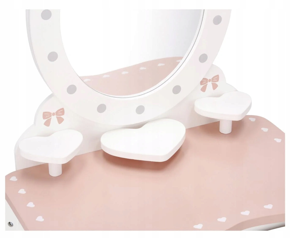 Lupilu Wooden Dressing Table Large Mirror Stool + Accessories CUTE Brand no brand