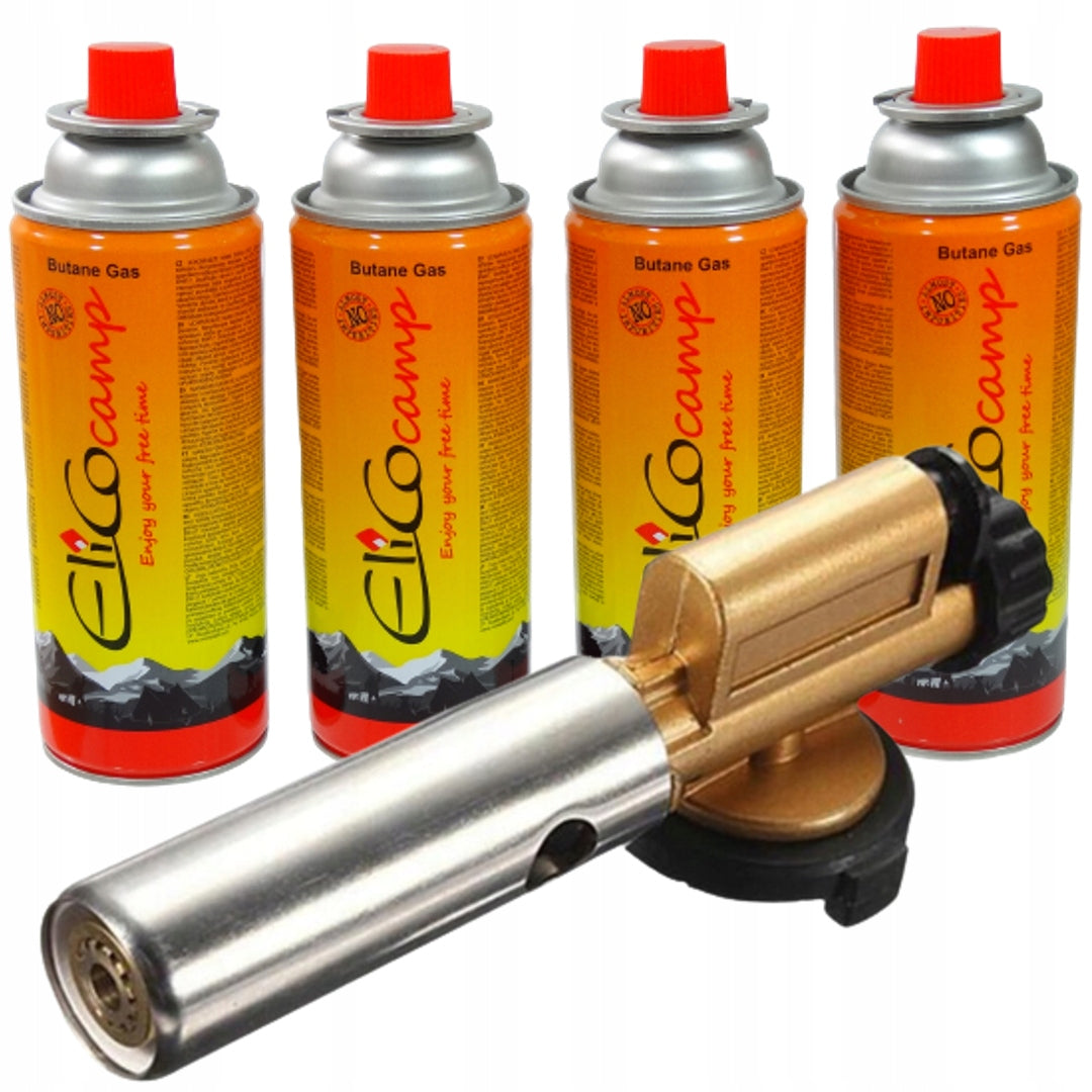 Lutlampa heat gun cast iron gas burner + 4 gases