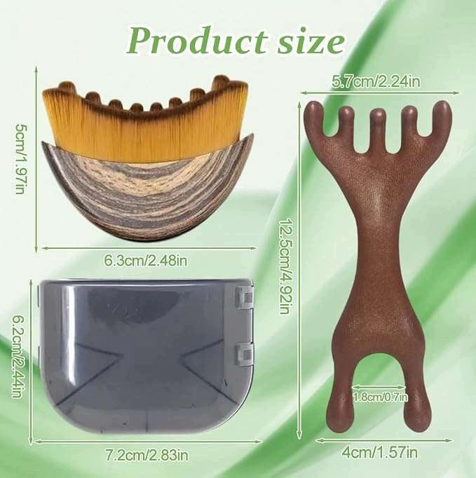 Lymphatic Brush Dry Neck Face Massager Set of 2pcs Manufacturer code X002G63LRX