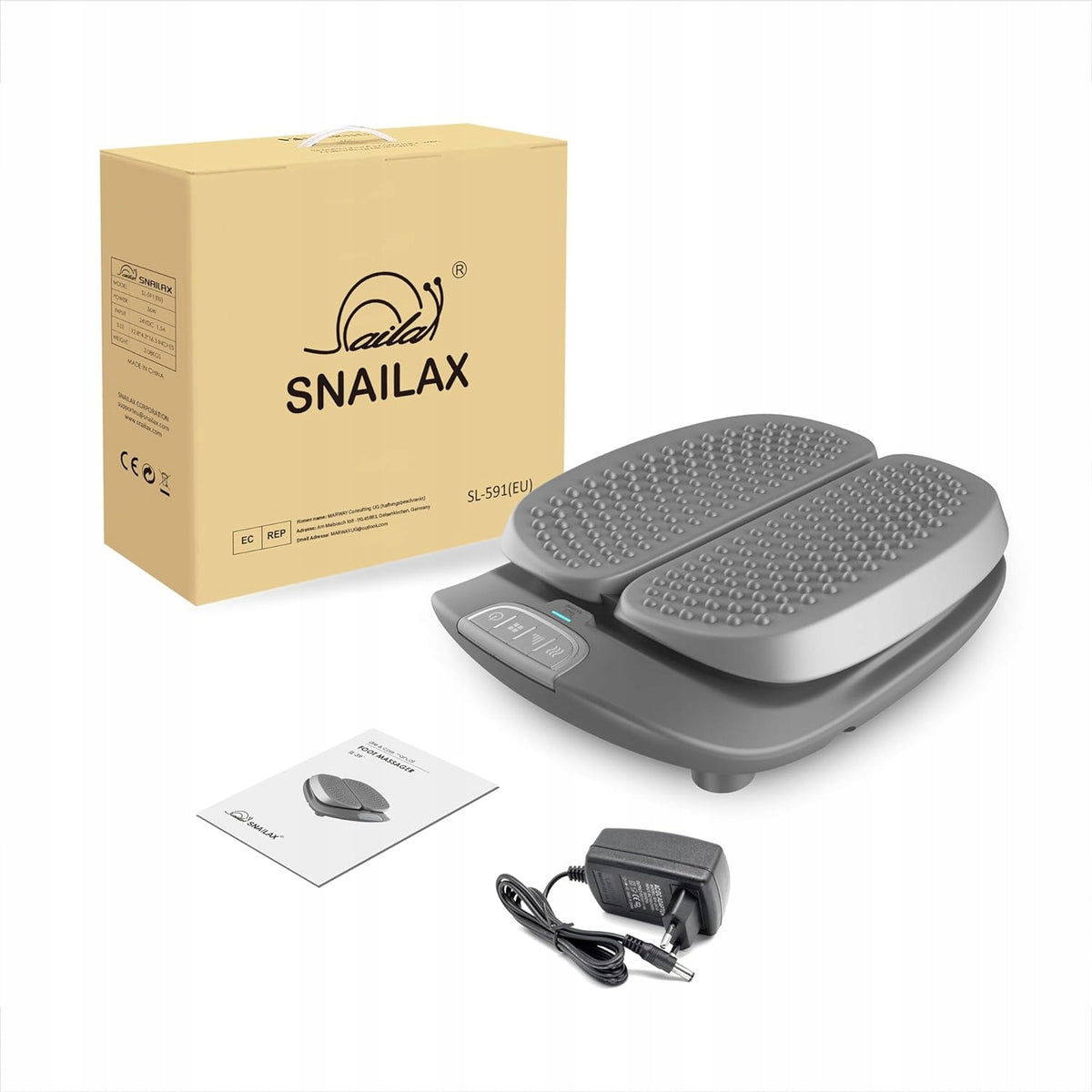 Lymphatic vibration massager for feet heating pilot Snailax SL-591 Manufacturer code SL-591