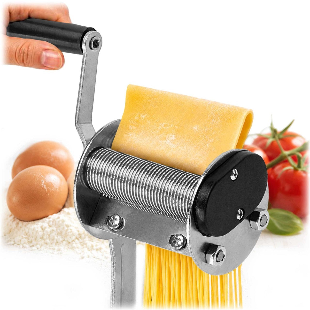 MACHINE FOR HOMEMADE PASTA MANUAL CUTTING CAKE KITCHEN STEEL