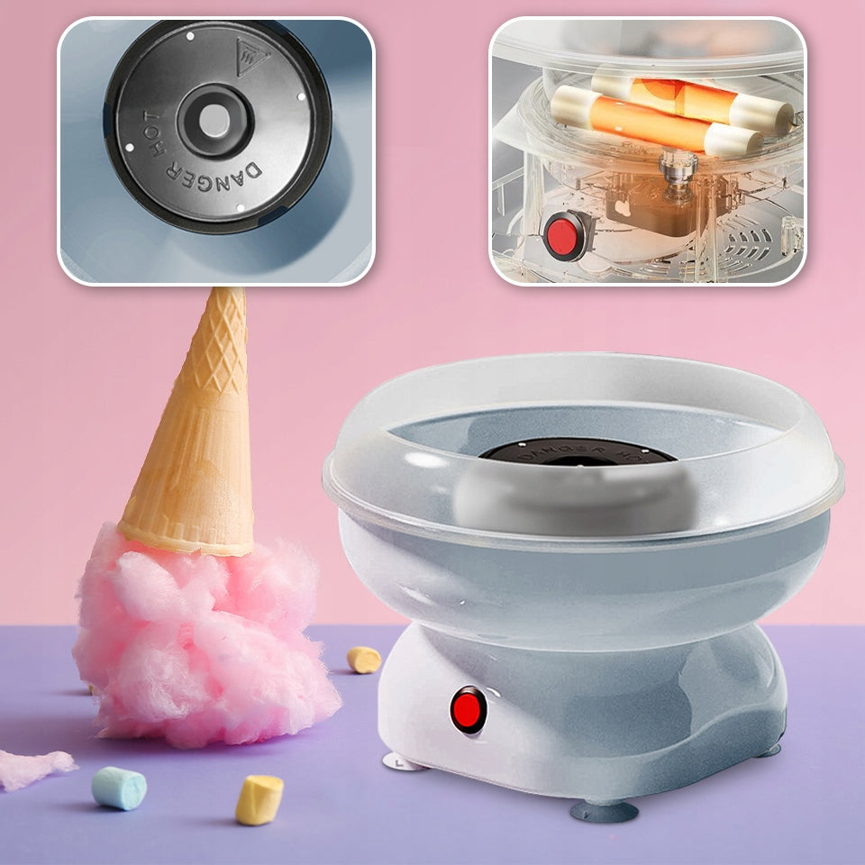 MACHINE FOR MAKING COTTON CANDY HOME PARTY + STICKS SET Brand no brand