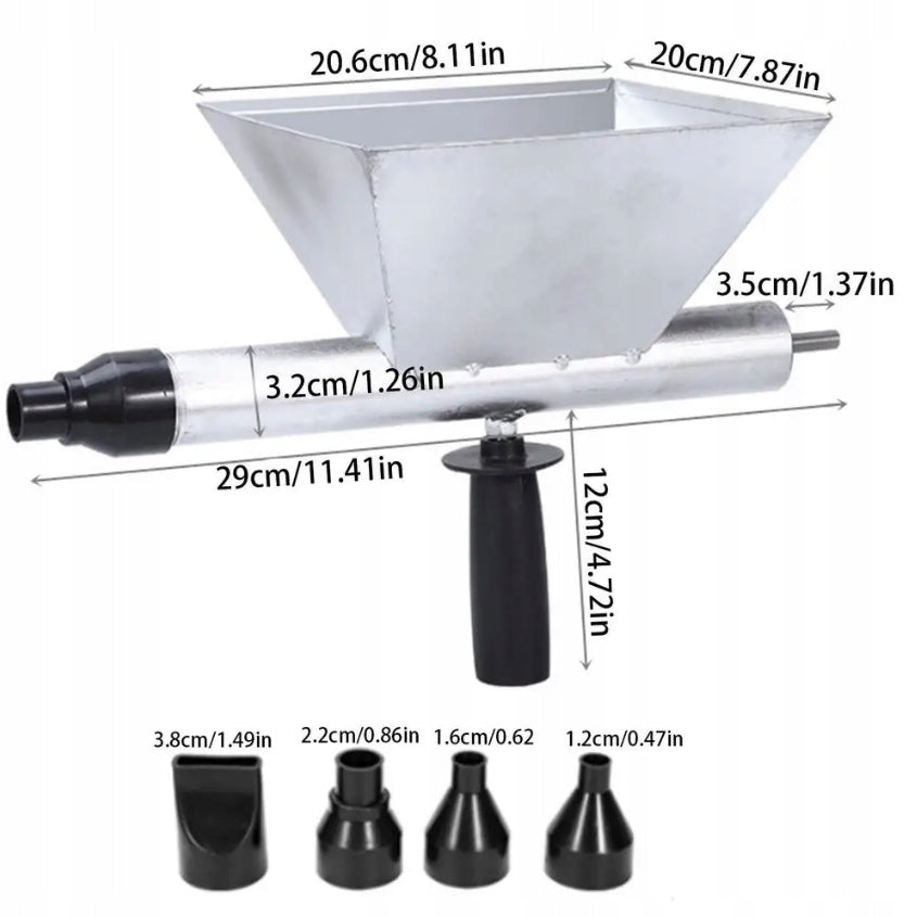 MACHINE GUN METAL GROUTER FOR GROUTING ON DRILL Packaging status original