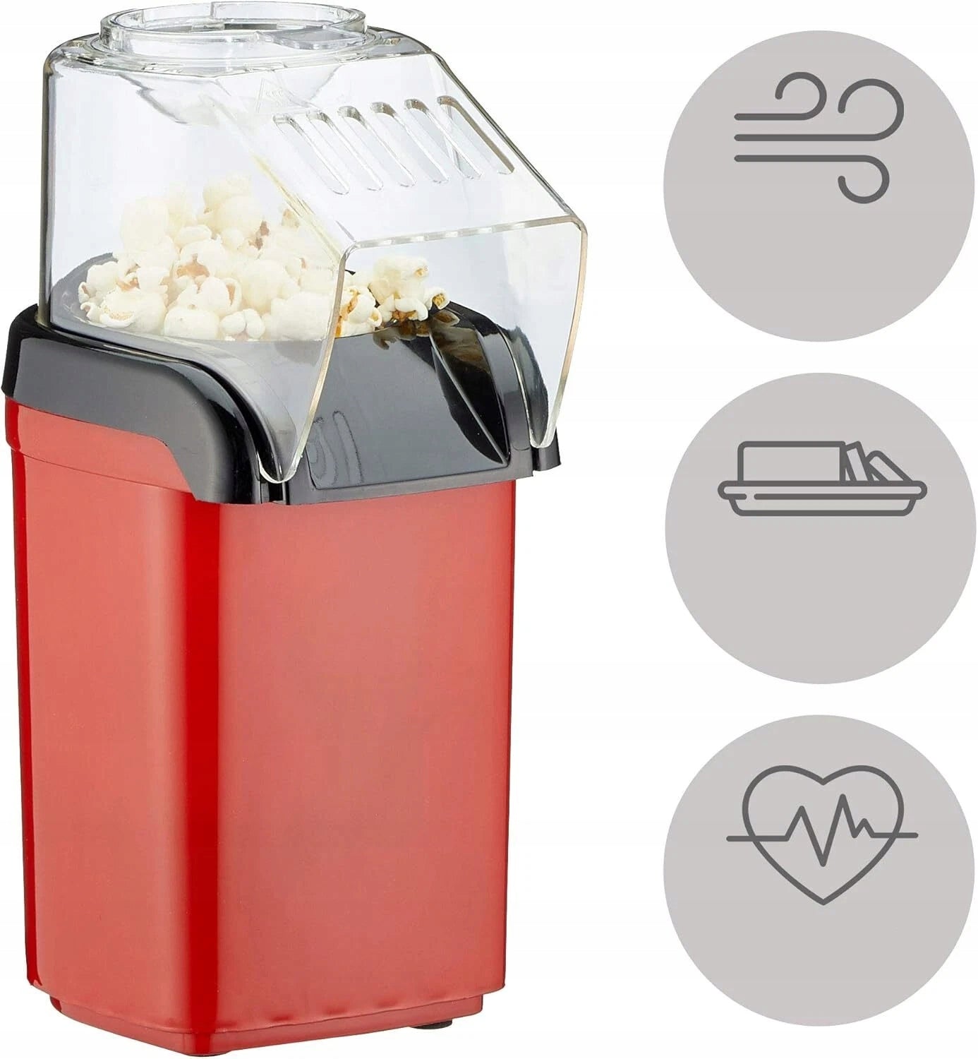 MACHINE HOMEMADE POPCORN MACHINE FAT-FREE STRONG WITHOUT FAT Brand no brand
