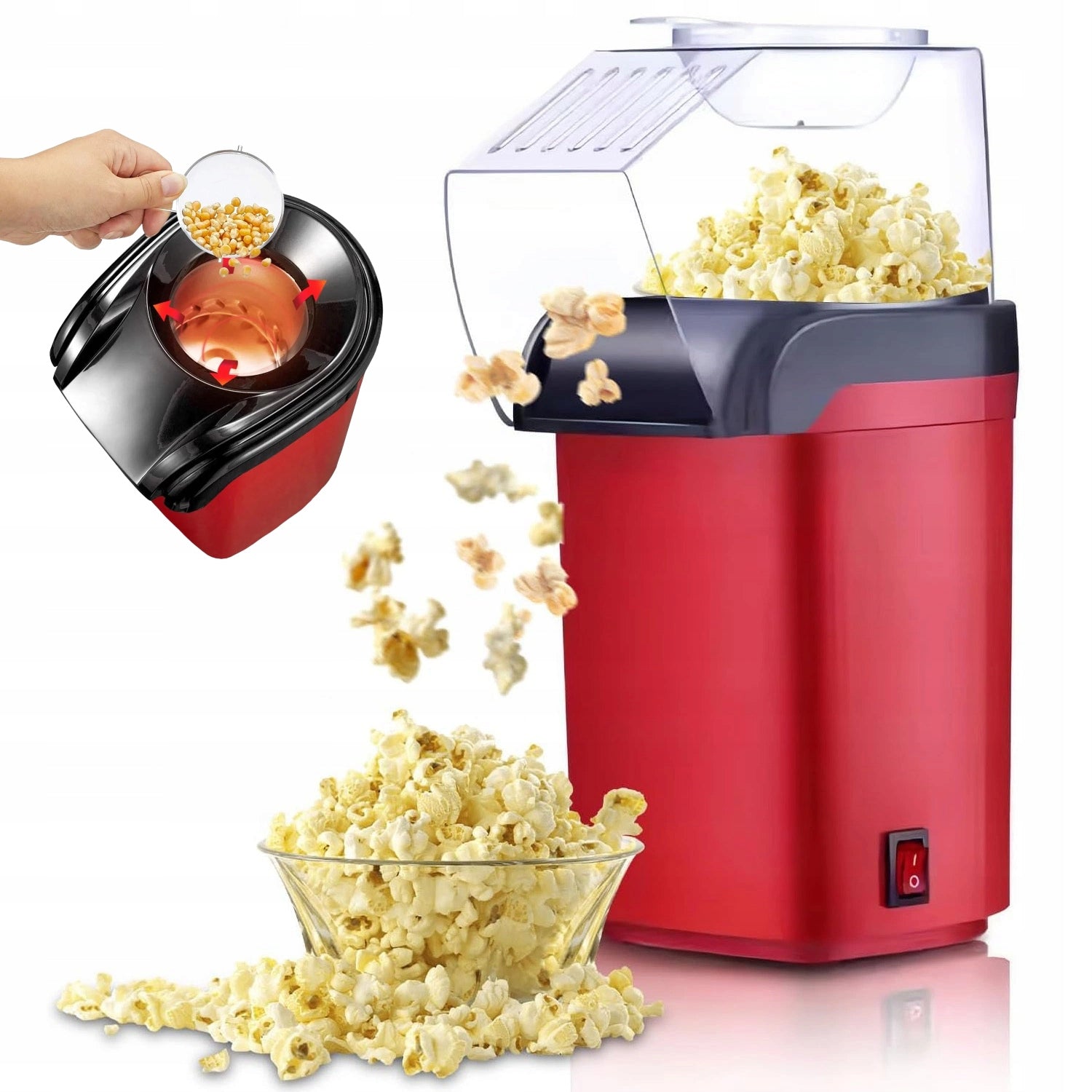MACHINE HOMEMADE POPCORN MACHINE FAT-FREE STRONG WITHOUT FAT