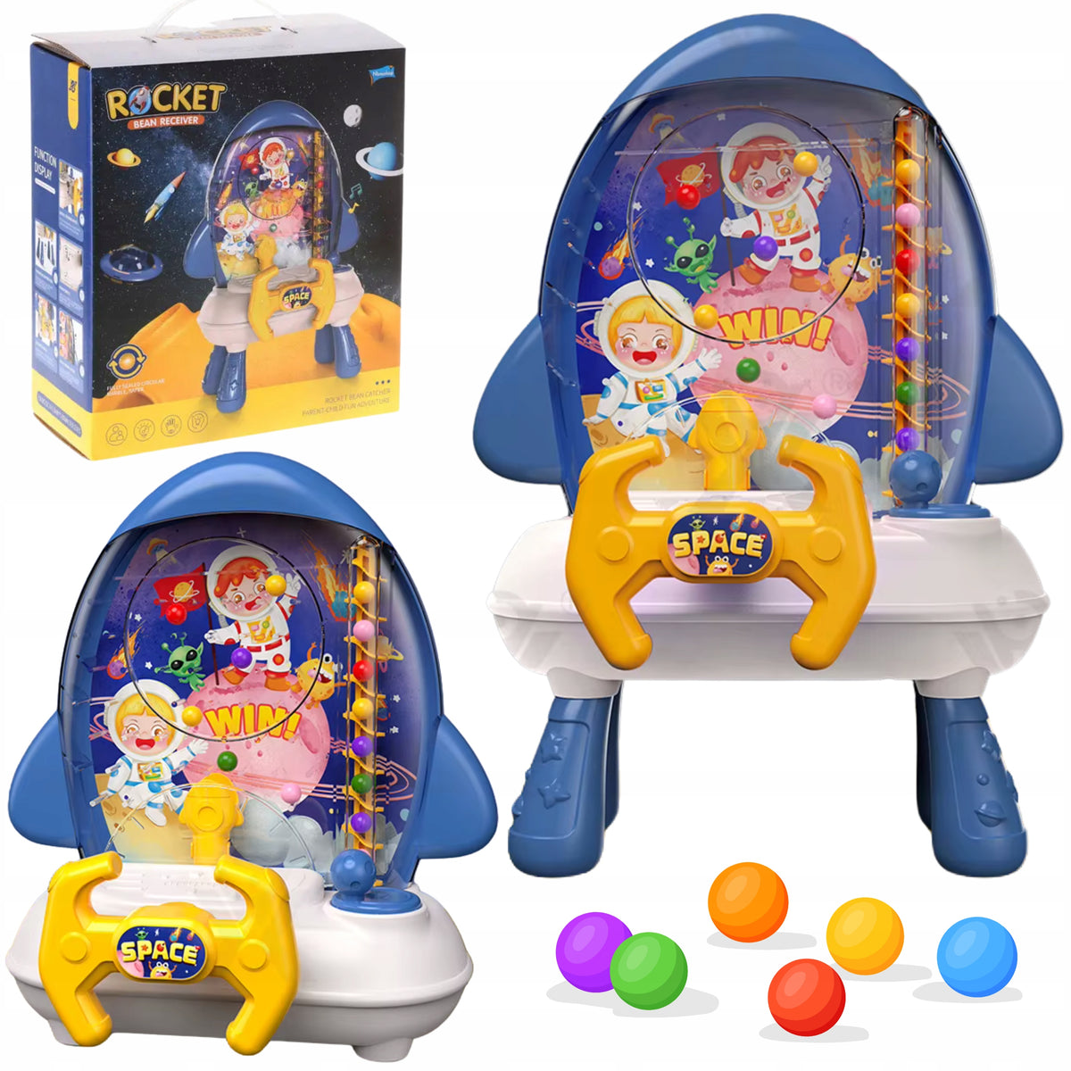 MACHINE INTERACTIVE GAME PLAY PINBALL BALLS STEERING WHEEL LIGHT