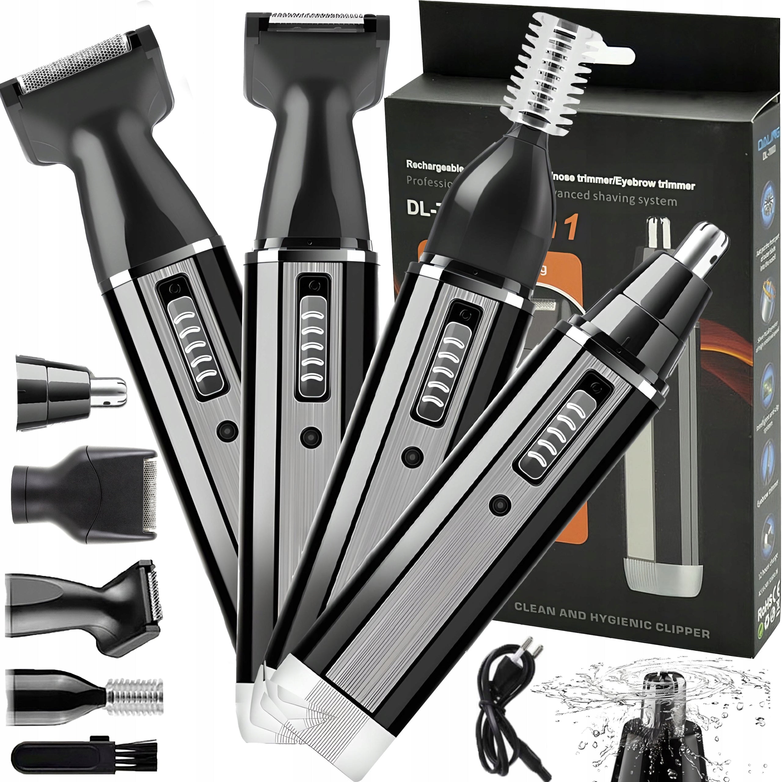 MACHINE TRIMMER SHAVER BEARD CUTTING KIT NOSE EYEBROW 4in1