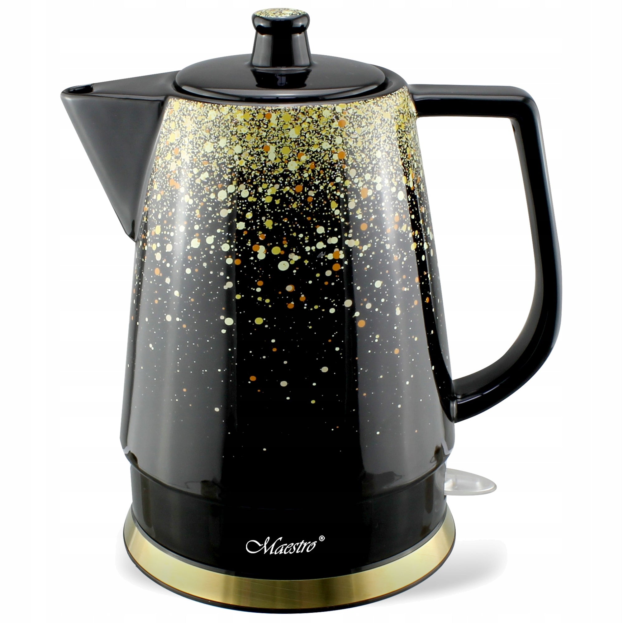 MAESTRO MR074 ceramic kettle 1,5L 1500W black and gold