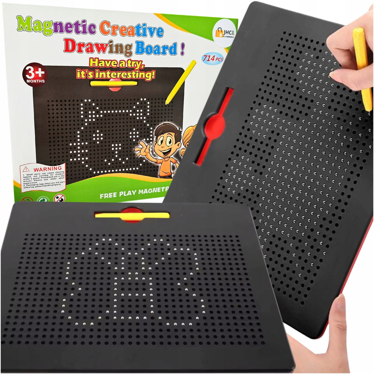 MAG PAD MAGNETIC BOARD BALLS 714 pieces creative for drawing writing