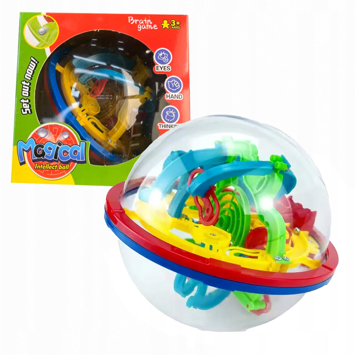 MAGIC BALL LABYRINTH 3D 100 STAGES ARCADE - LOGIC TOY Brand no brand