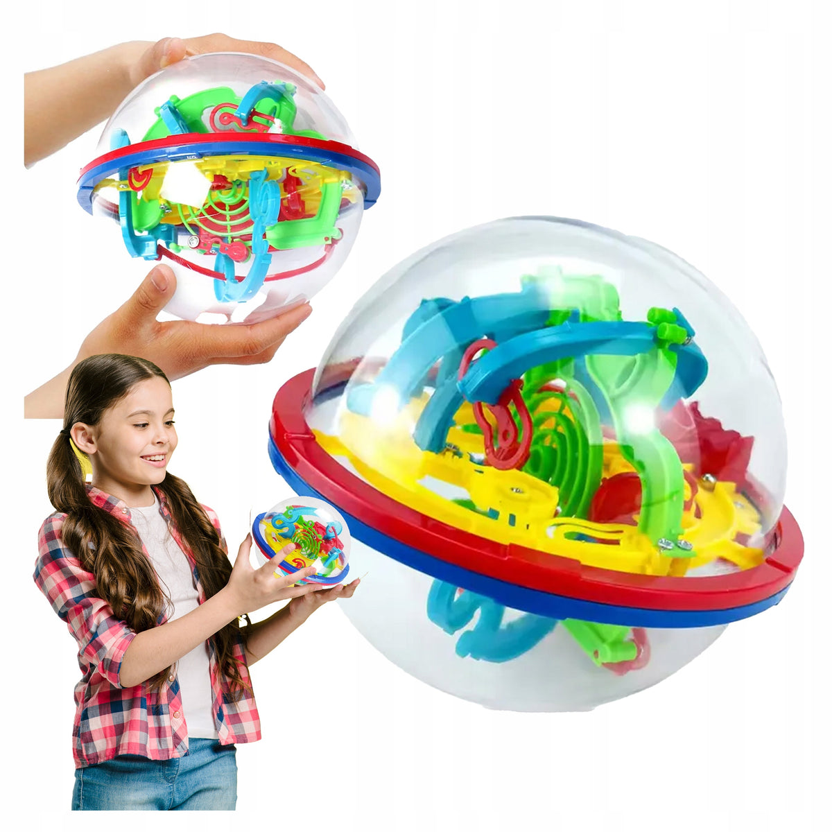MAGIC BALL LABYRINTH 3D 100 STAGES ARCADE - LOGIC TOY