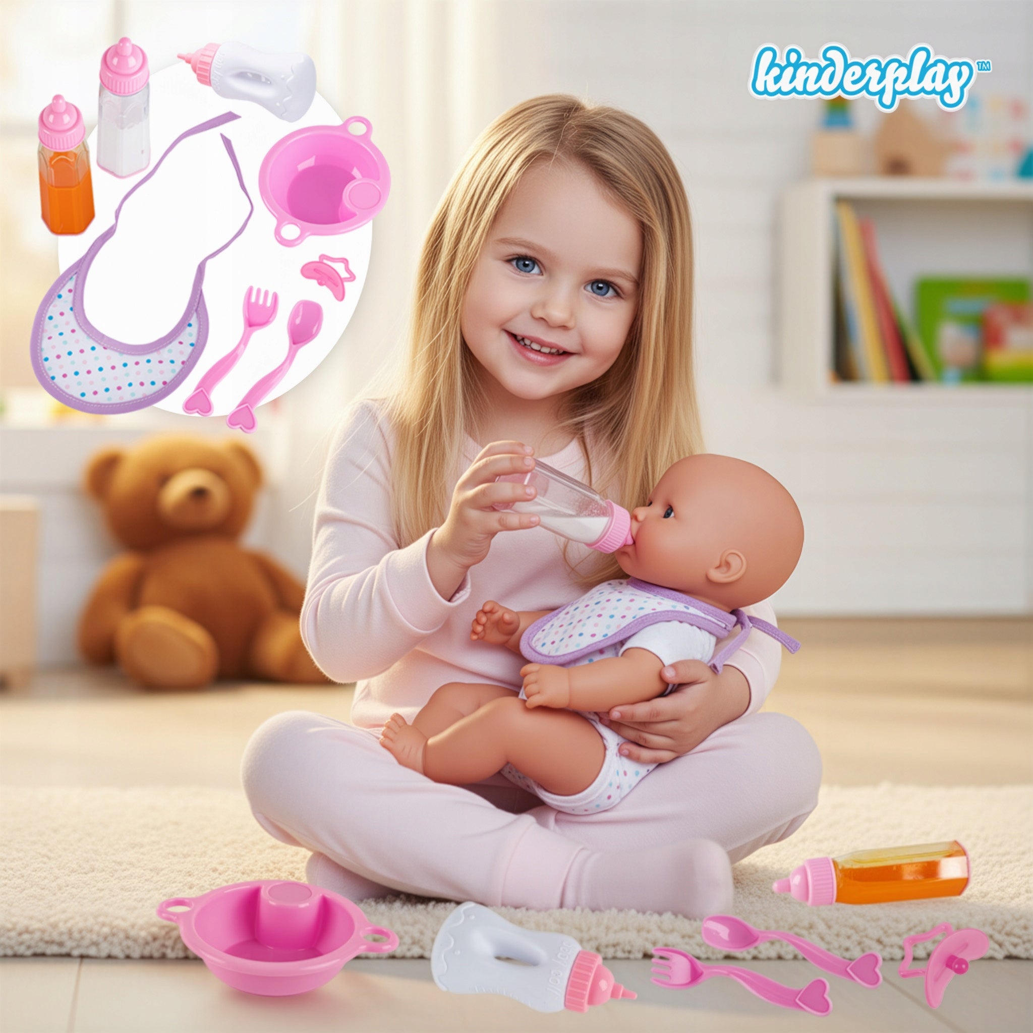 MAGIC BOTTLE BABY DOLL ACCESSORY SET DISAPPEARING MILK PACIFIER Packaging status original
