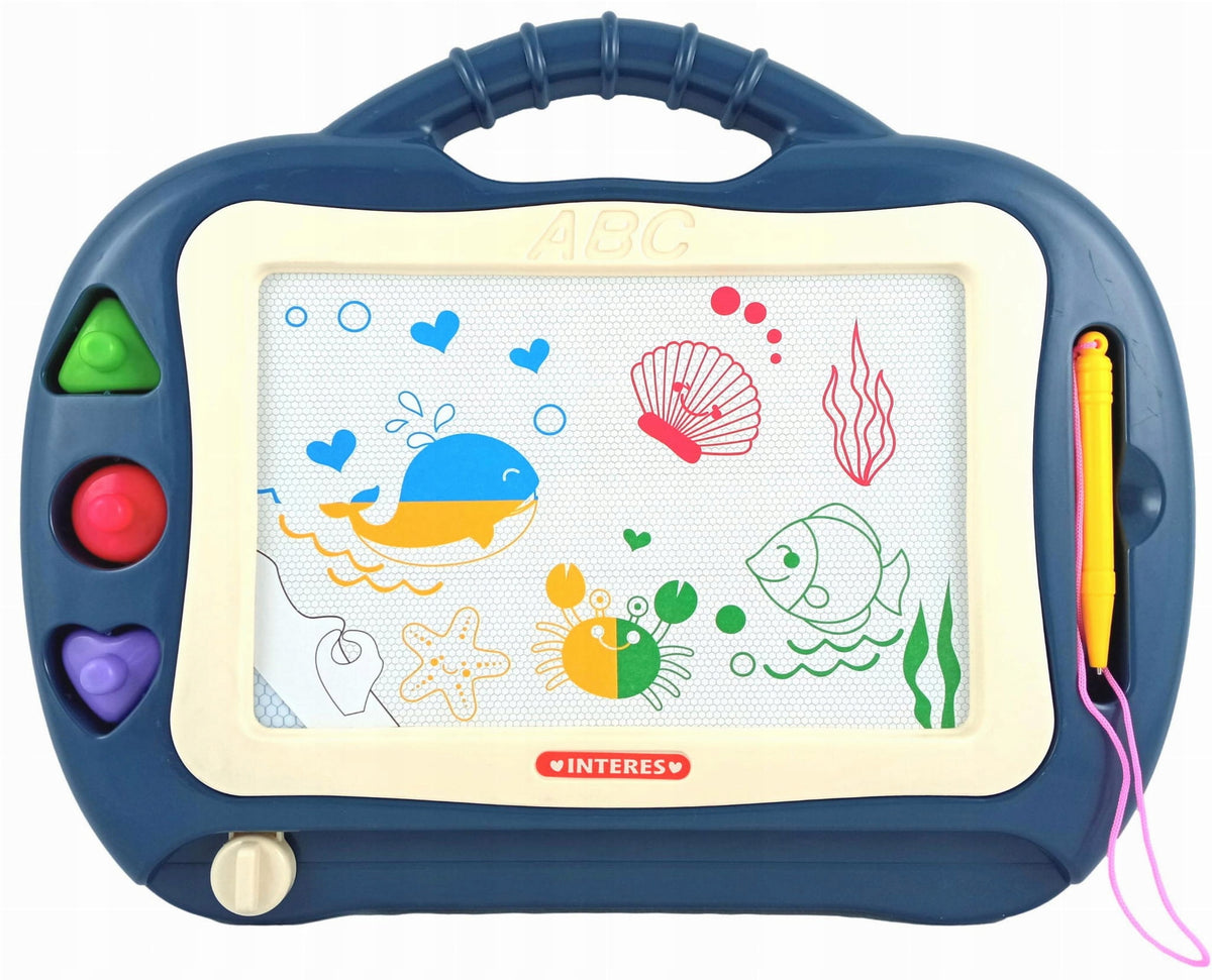 MAGIC DRAWING BOARD MAGNETIC BOARD COLORED STAMPS Kid's age 3+ years