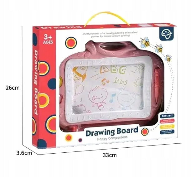 MAGIC DRAWING BOARD MAGNETIC BOARD COLORFUL STAMPS APPLE Kid's age 3+ years