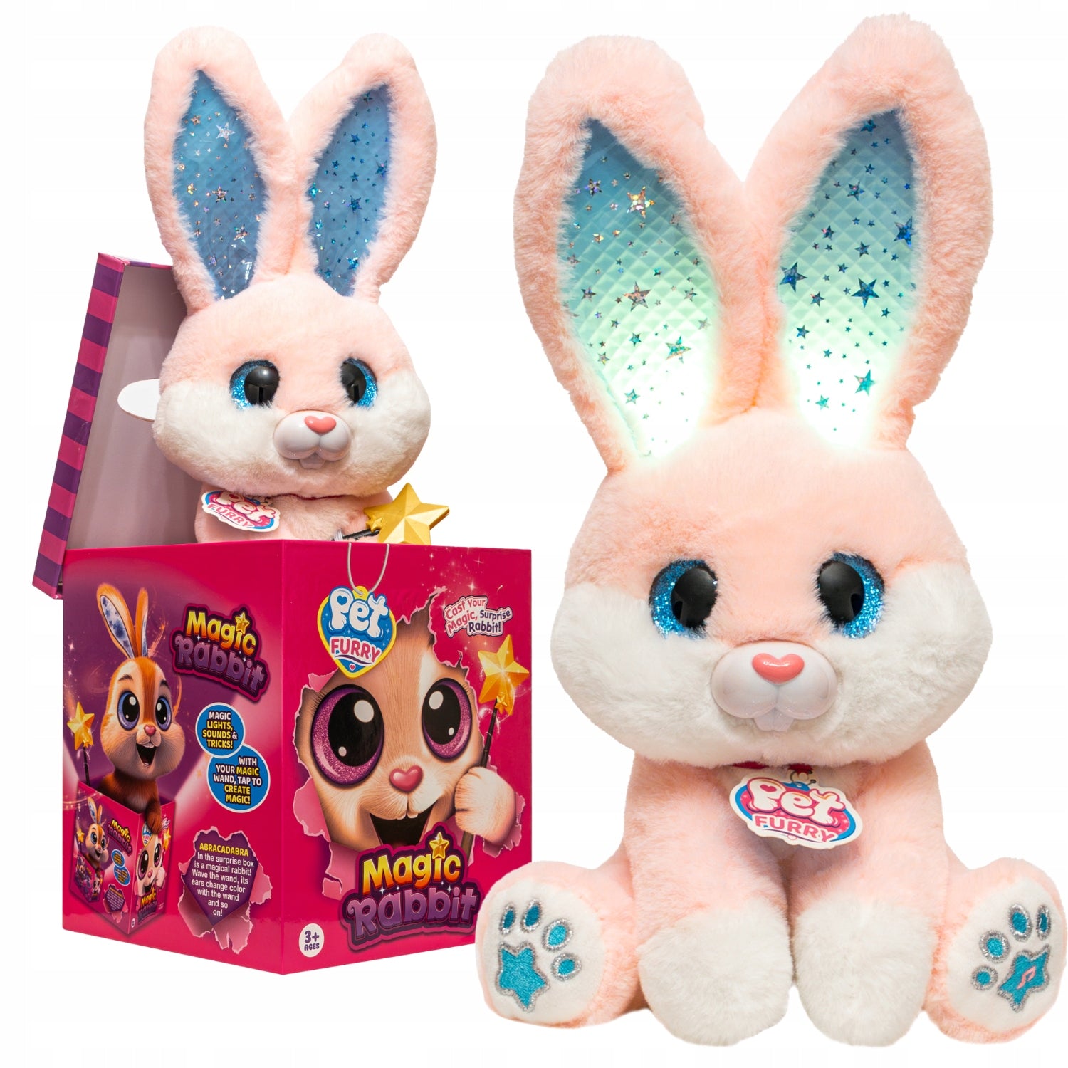 MAGIC RABBIT WIZARD INTERACTIVE TOY MAGIC RABBIT GLOWS GAME