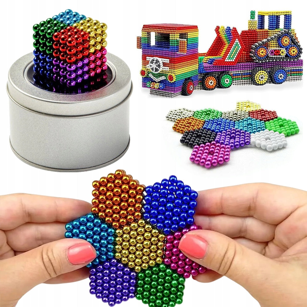 MAGNETIC BALLS 512PCS 3MM RAINBOW COLORFUL BALL GIFT Manufacturer code KULKI MAGNETYCZNE 512 SZTUK 3MM