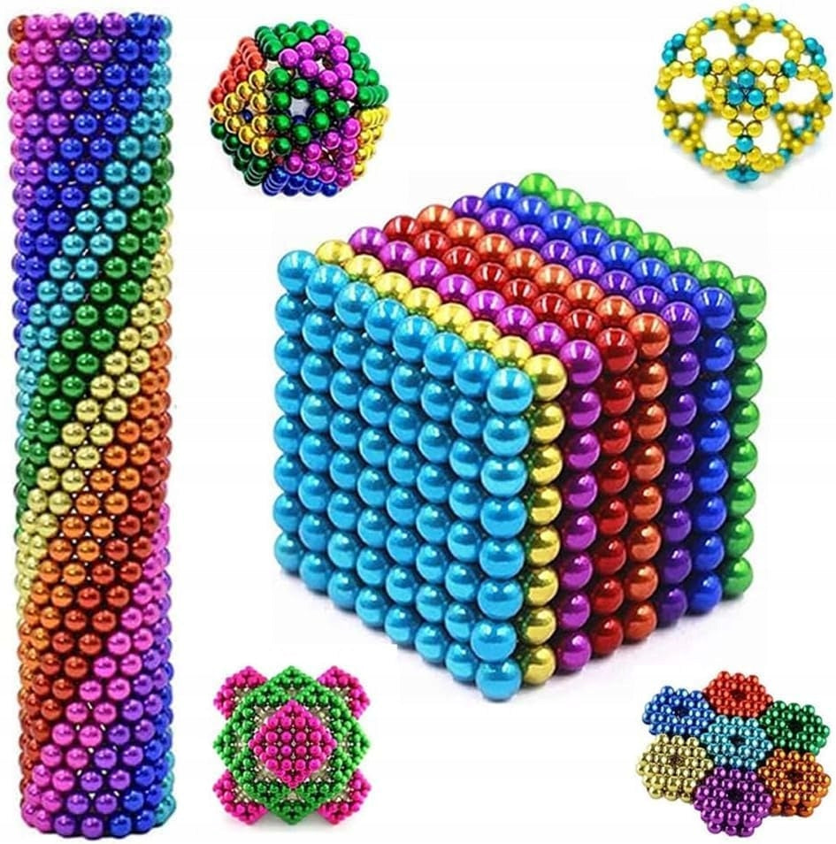 MAGNETIC BALLS 512PCS ANTI-STRESS SET COLORFUL MAGNETIC BALLS 3MM Packaging status original