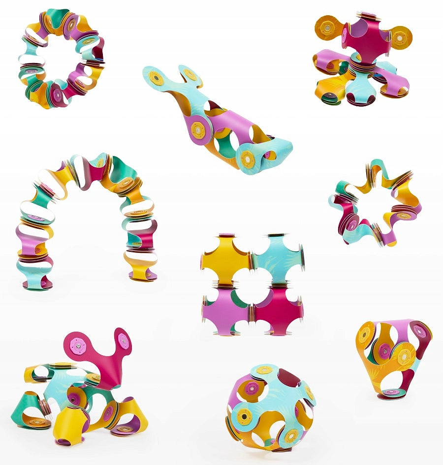 MAGNETIC BLOCKS THREE-DIMENSIONAL BUILDING EDUCATIONAL TOY CLIXO 9 EL