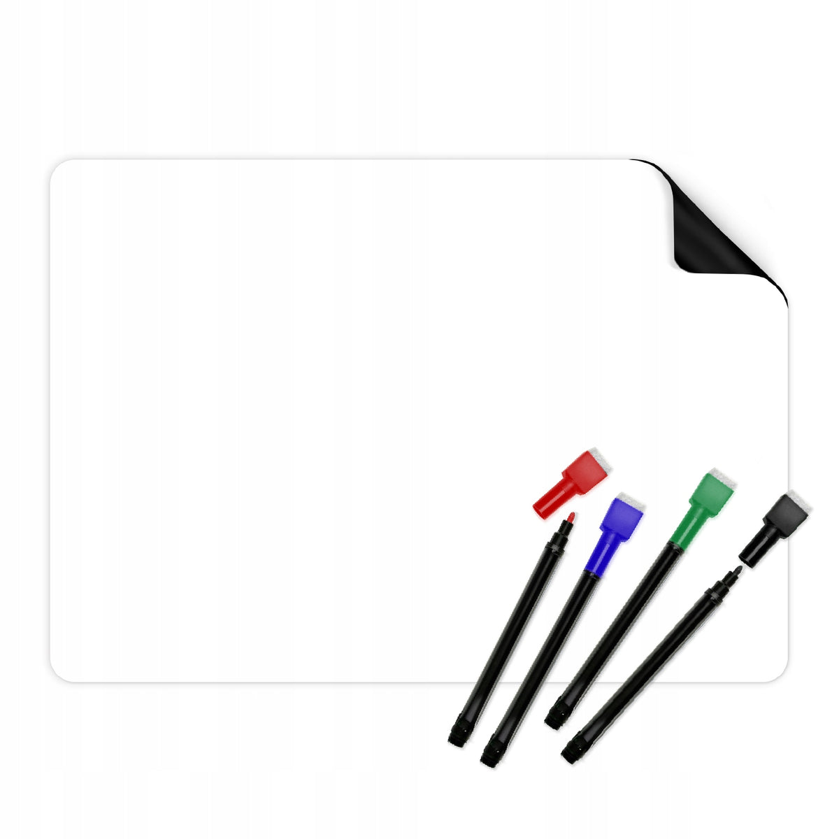 MAGNETIC BOARD FOR FRIDGE - DIRTY SCRIBBLE + 4 PENS - LearnHow