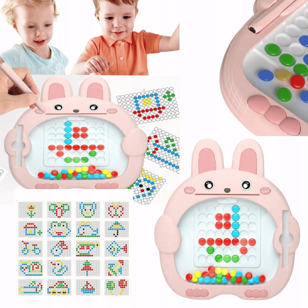 MAGNETIC BOARD Montessori Rabbit Mosaic for Children Educational Board