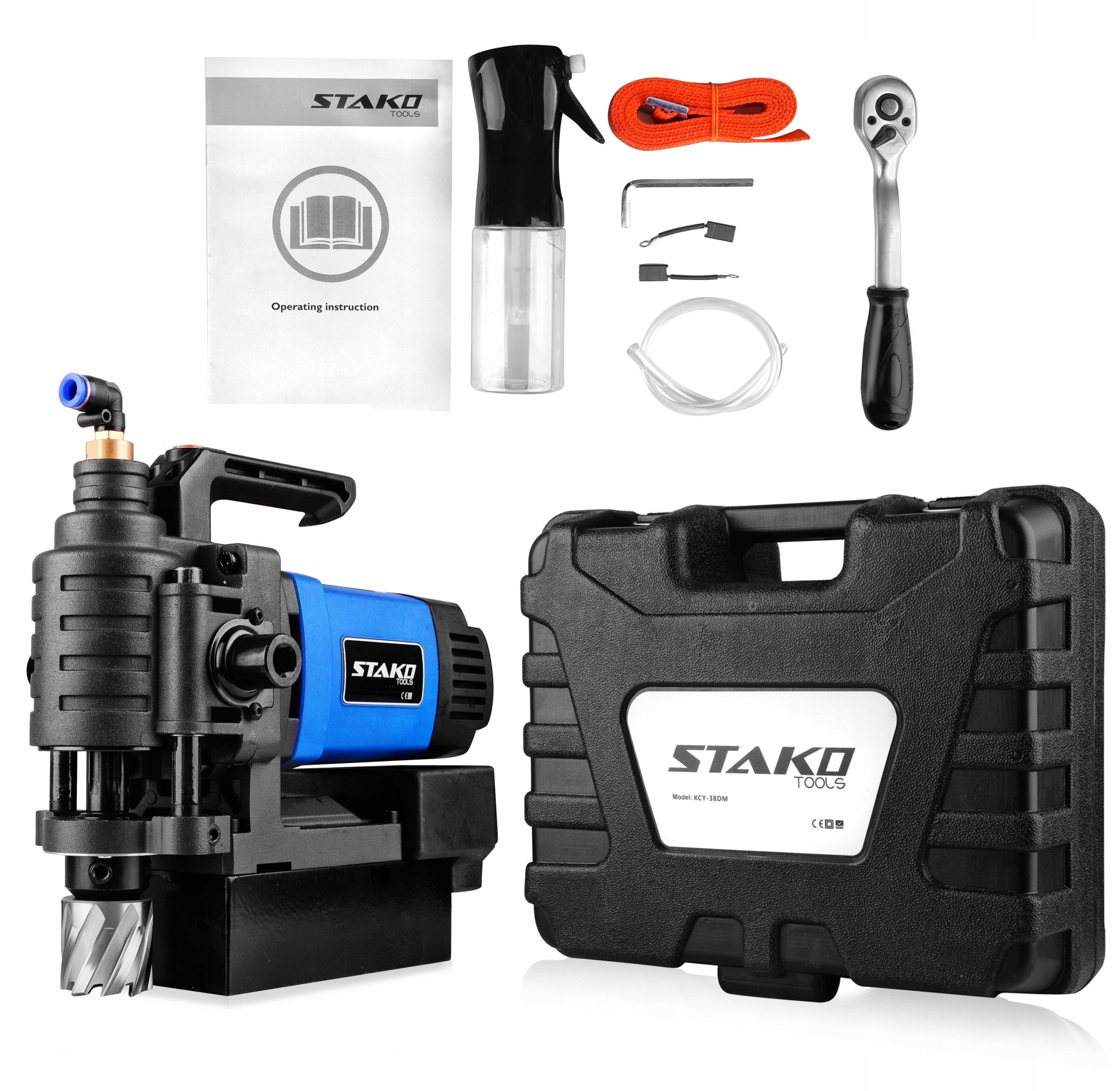 MAGNETIC DRILL SMALL LIGHT LOW PROFILE FI 38MM 1650W 8KG STAKO