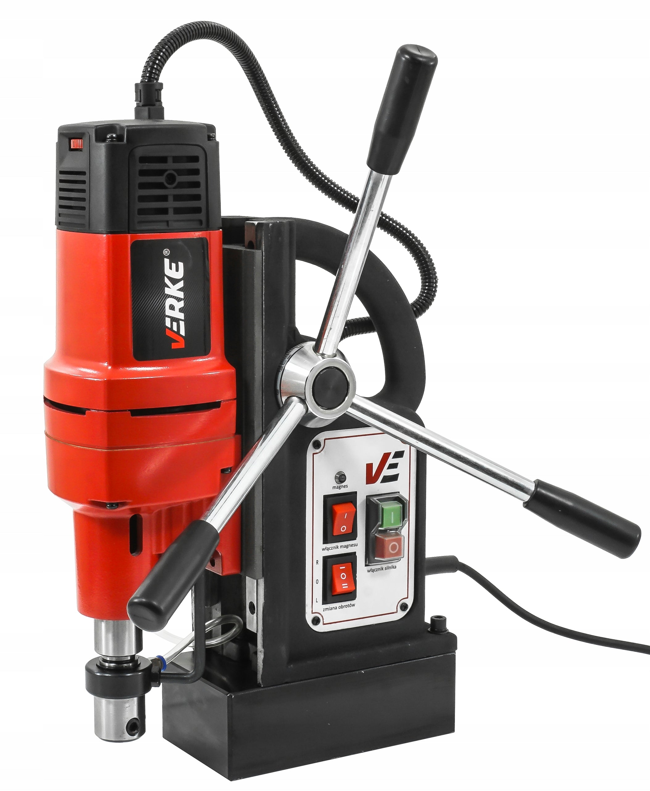 MAGNETIC DRILLING MACHINE 1500W MAGNET THREADER 15000N 200-600 rpm Manufacturer code V08251